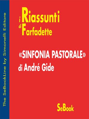cover image of Sinfonia Pastorale di André Gide - RIASSUNTO